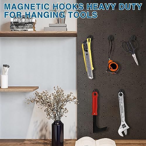 LOVIMAG Magnetic Hooks for Cruise Cabins, 85lbs Black Magnetic Hooks for - Image 6