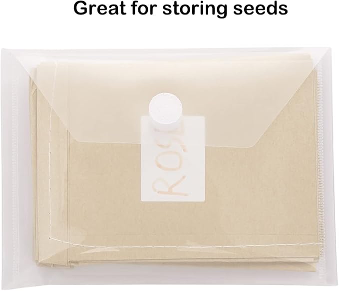 4x6 Plastic Envelopes Hook Loop Closure Coupon Receipt Storage Holder 10 Pack - Image 7