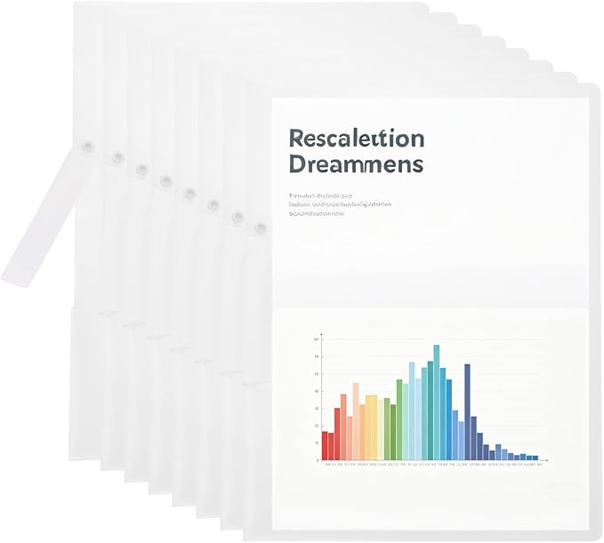 PATIKIL 10 Pack Clear Report Covers by PATIKIL