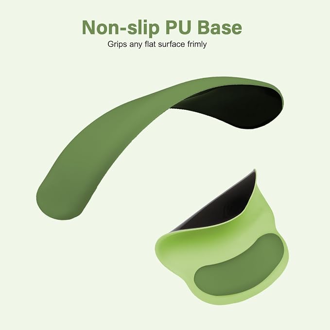 MOSISO Wrist Rest Support for Mouse Pad&Keyboard Set, Circle Curved Ergonomic - Image 5