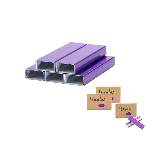 NatSumeBasics 3000 Purple Staples 26/6 Standard Colored Staple Refill by NatSumeBasics