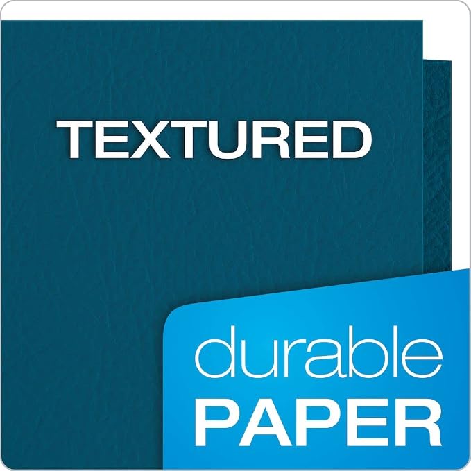 Oxford Twin-Pocket Folders, Textured Paper, Letter Size, Holds 100 Sheets - Image 7