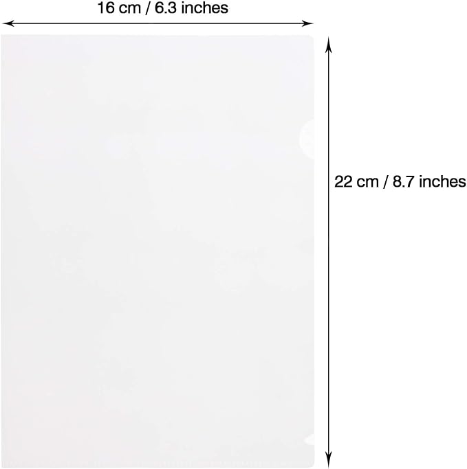 Tupalizy Clear Plastic File Document Folder Protector Organizer Transparent - Image 5