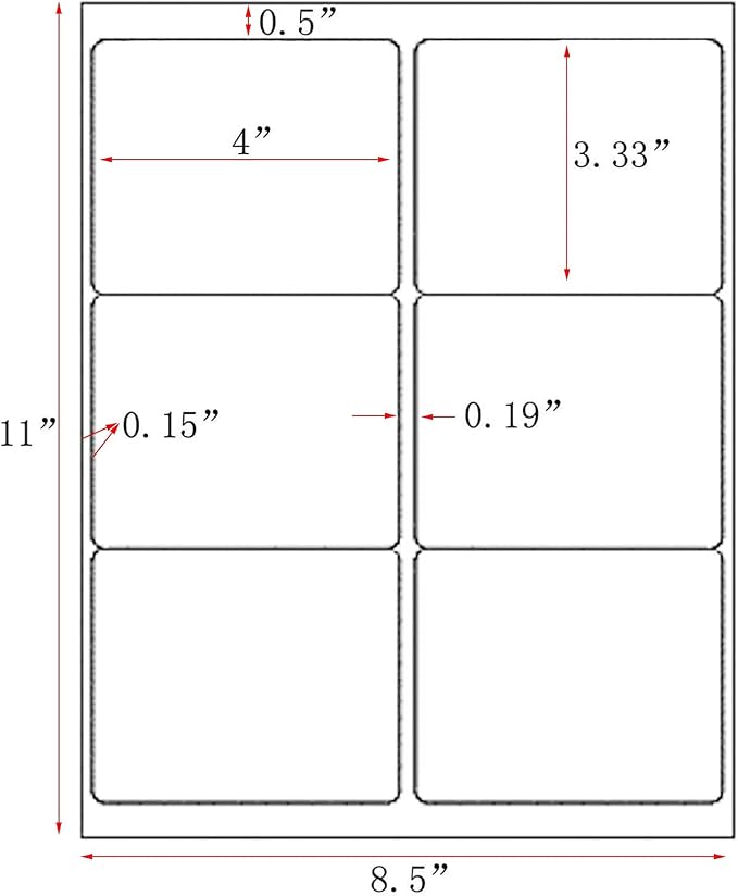 LabelMore 3 1/3 x 4 Labels - Image 2