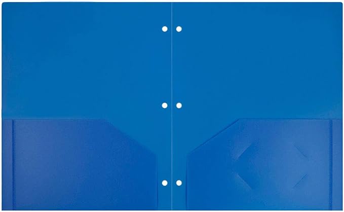 JAM PAPER Heavy Duty Plastic 3 Hole Punch School Folders - Image 6
