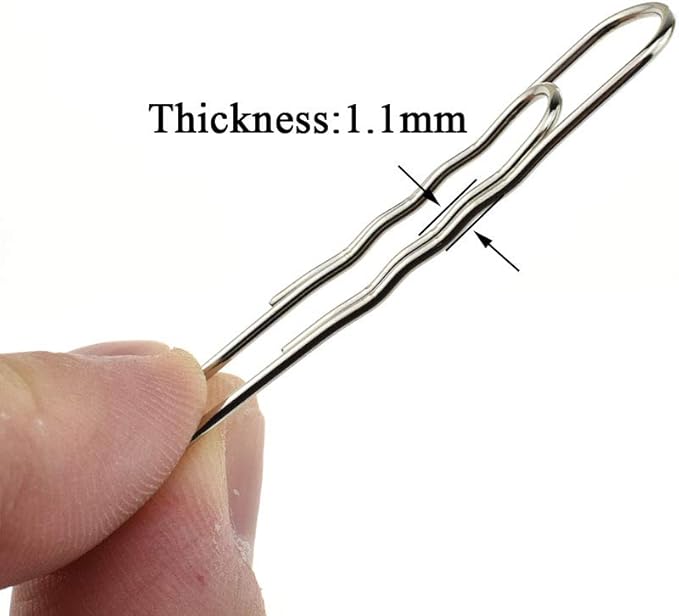 HAHIYO Paperclips Nonskid New Upgrade No Paper Scratch Large 2” Length Paper Clips with Curve Non Skid Heavy Duty Tight Grip Thick Rust Proof Reusable Metal Bright Silver for Home Office 90 Pack-DeskLoop Office