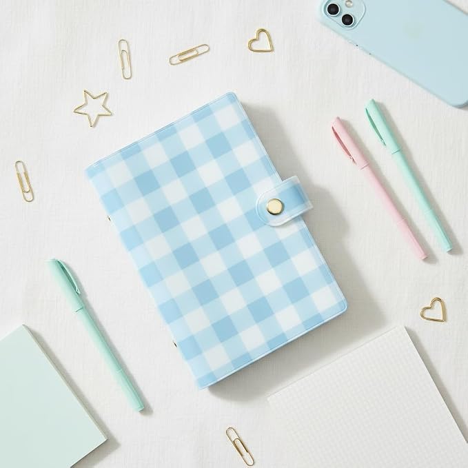 Pearhead Blue Gingham 5x7 Binder Journal - Image 5