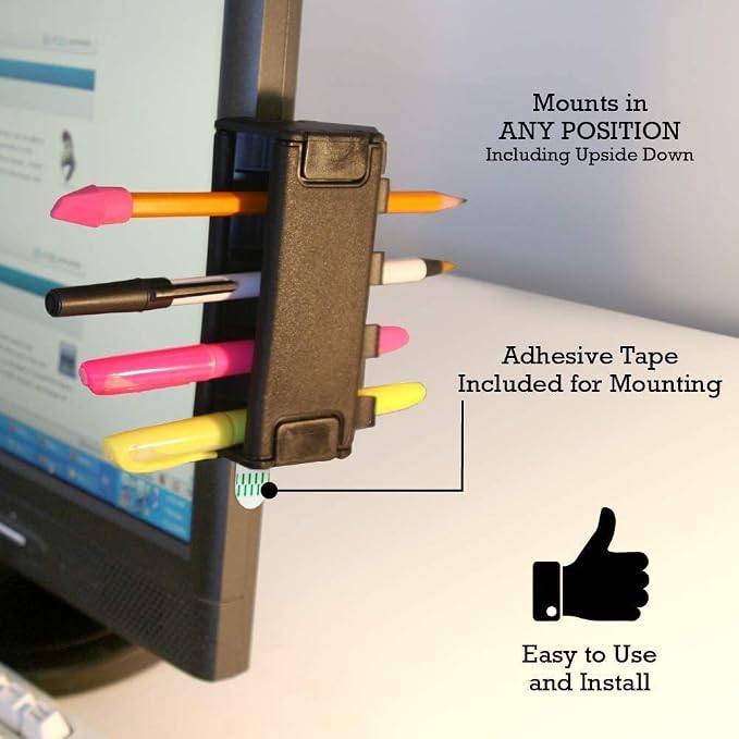Easy To Use Products Pen Grip, Pencil Holder in Black - Image 7