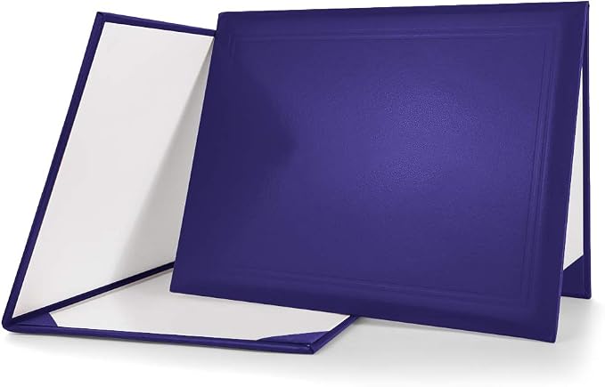 GraduationMall 8.5"x11" Smooth Padded Diploma Cover Certificate Holder Purple by GraduationMall%C2%AE