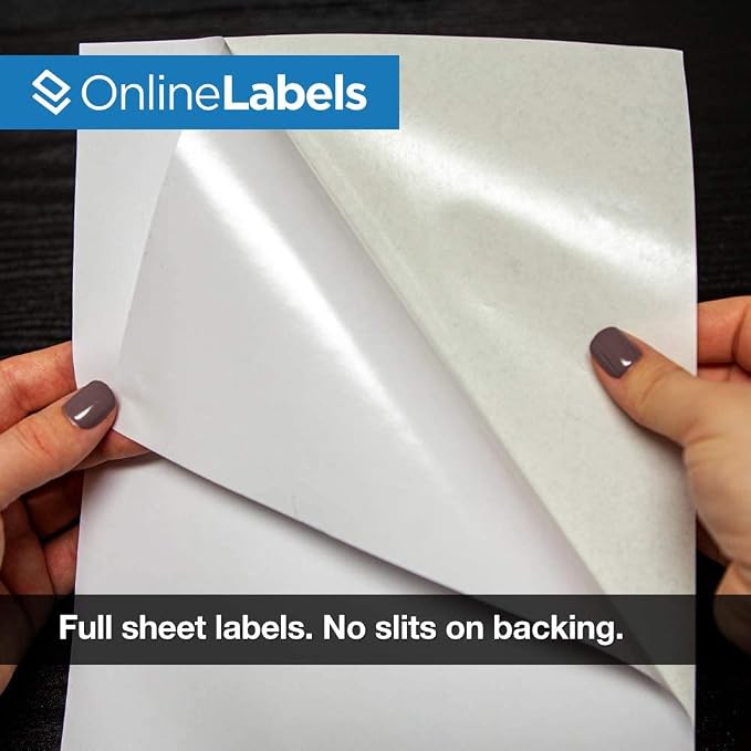 Sticker Paper, 000 Sheets, 8.5" x 11" Full Sheet Label, Works - Image 2