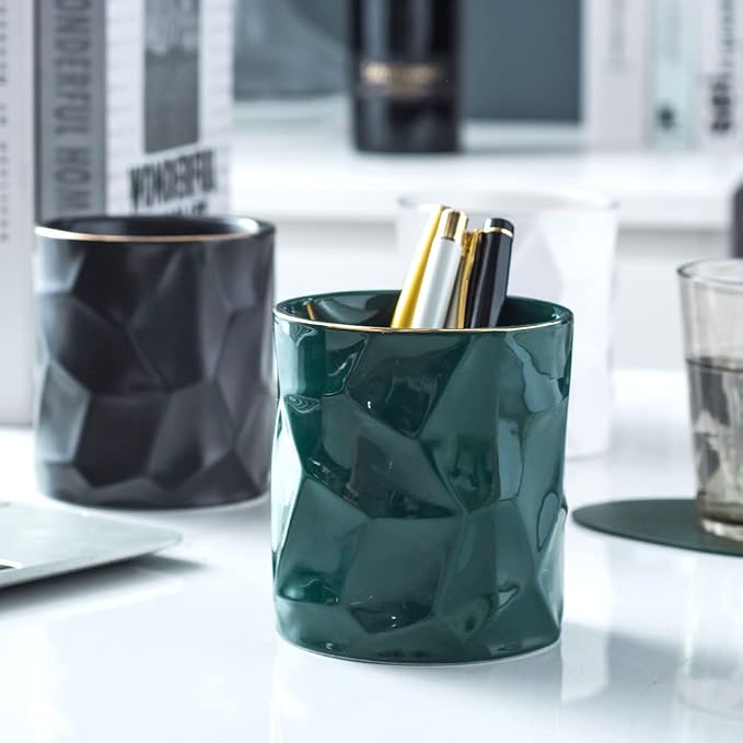 Ceramic Irregular Round Pen Holder - Image 5