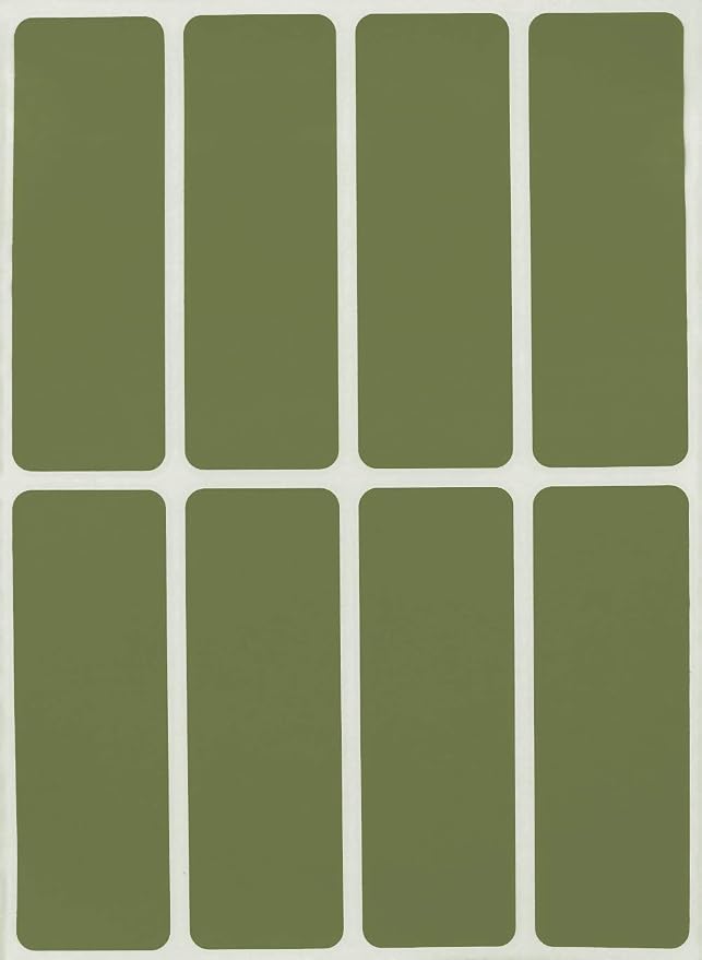 3x1 inch Rectangle Sticker Organizing Labels by RoyalGreen