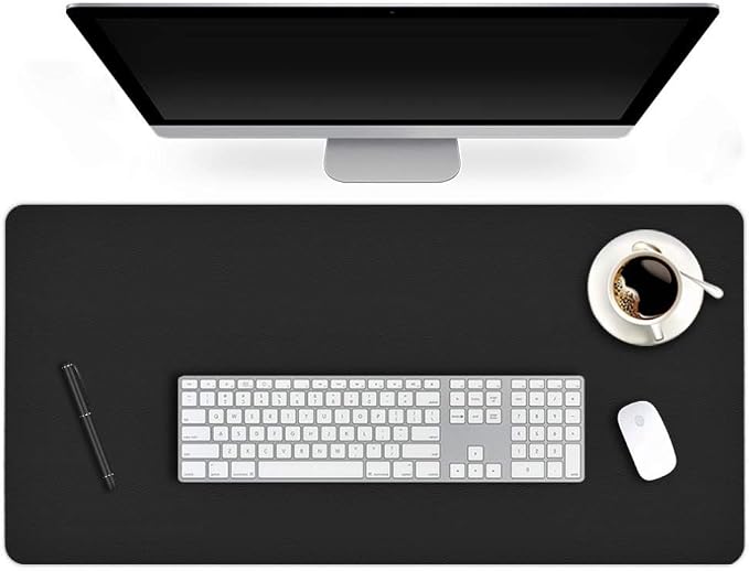 24 X 60 Inch XL Desk Mat Desktop Protector Non-Slip PU Leather Desk Pad Blotter by EasyEasyLife