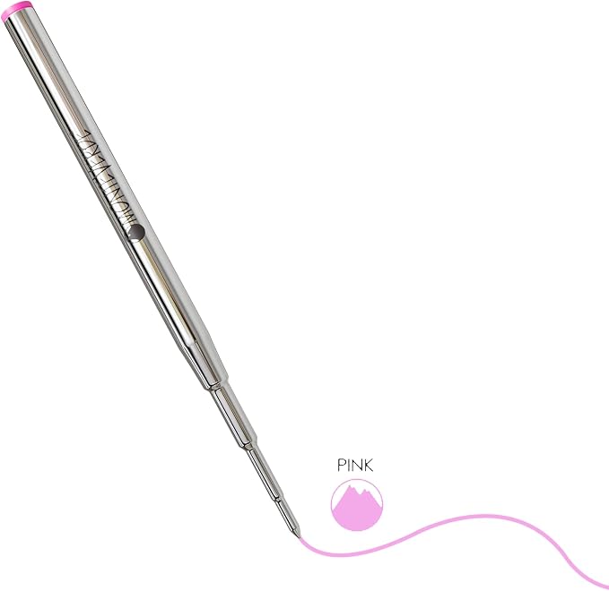 Monteverde USA Soft Ballpoint Refills to Fit Montblanc Pens, Medium Point Pink - Image 4