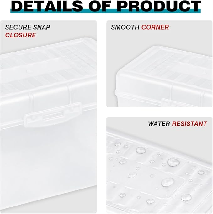 H4D Index Card Holder 3x5, Index Card Box Organizer, 3 Pack, 3x5 Inch, Fits - Image 5