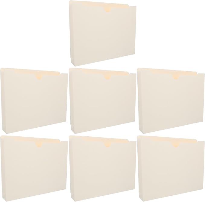 10pcs Beige Manila Paper File Folders by BUGUUYO