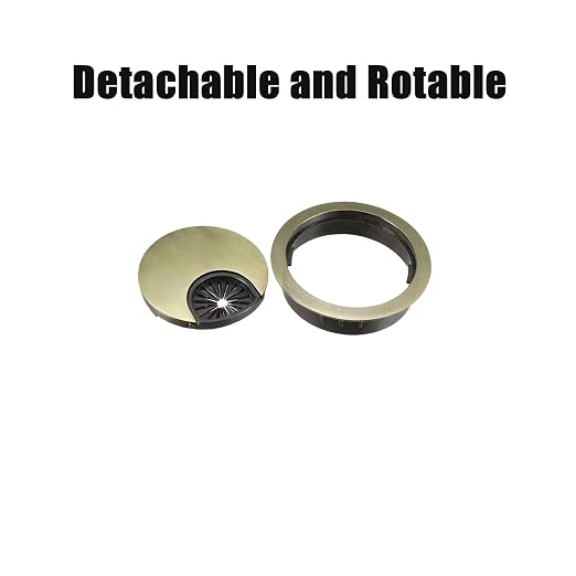 TuTuYa 4PCS Desk Grommet, Bronze Desk Grommet 2Inch Desk Cable Grommet Desk - Image 3