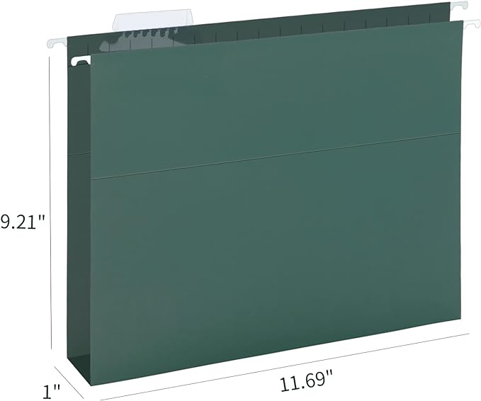 HERKKA Hanging File Folders, 80 Pack Reinforced Letter Size Hanging Folders - Image 2