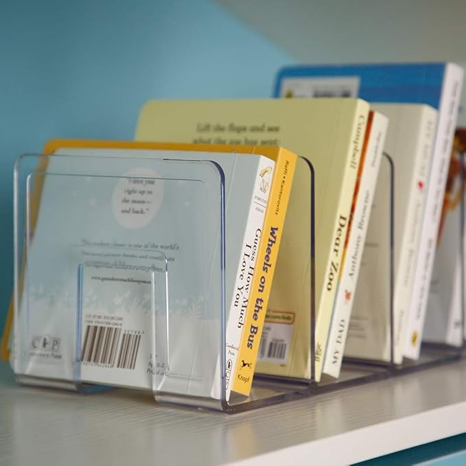 LUGUNU Clear Acrylic Purse Organizer - 4-Section Divider for Handbag Closet Storage - Durable Rack for Purses, Clutches More (Set of 4)-DeskLoop Office