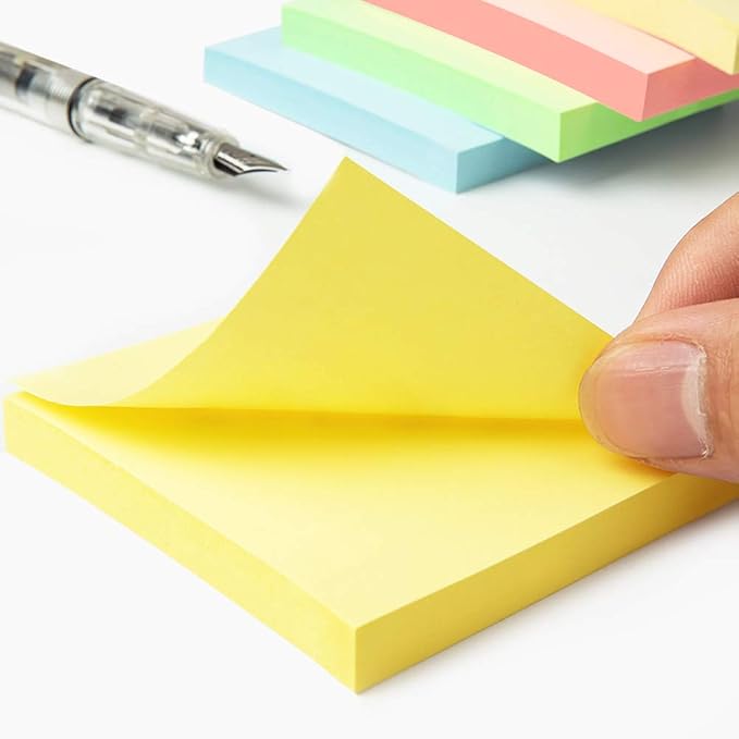 Phthdoty 8 Pads Pop Up Sticky Notes 3x3 Refills Pastel Colors Self-Stick Notes - Image 4