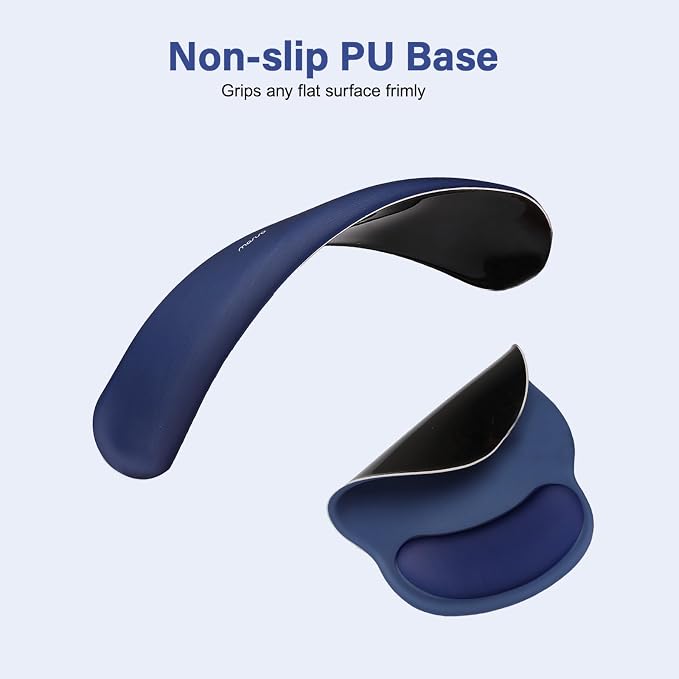 MOSISO Wrist Rest Support for Mouse Pad&Keyboard Set, Circle Curved Ergonomic - Image 5