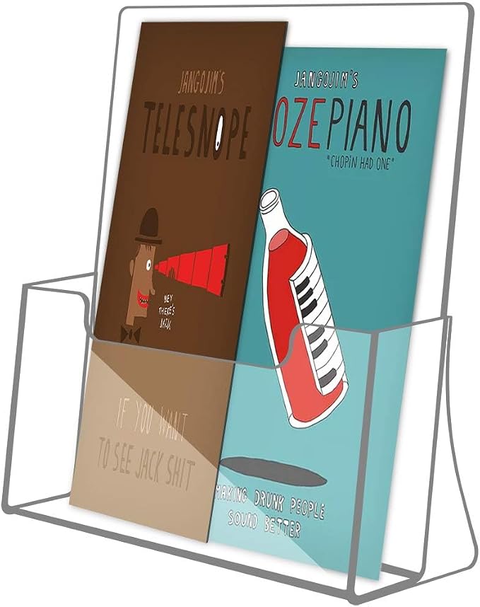 NIUBEE Acrylic Brochure Holder 8.5 x 11 inches 2 Pack, Acrylic Countertop - Image 6