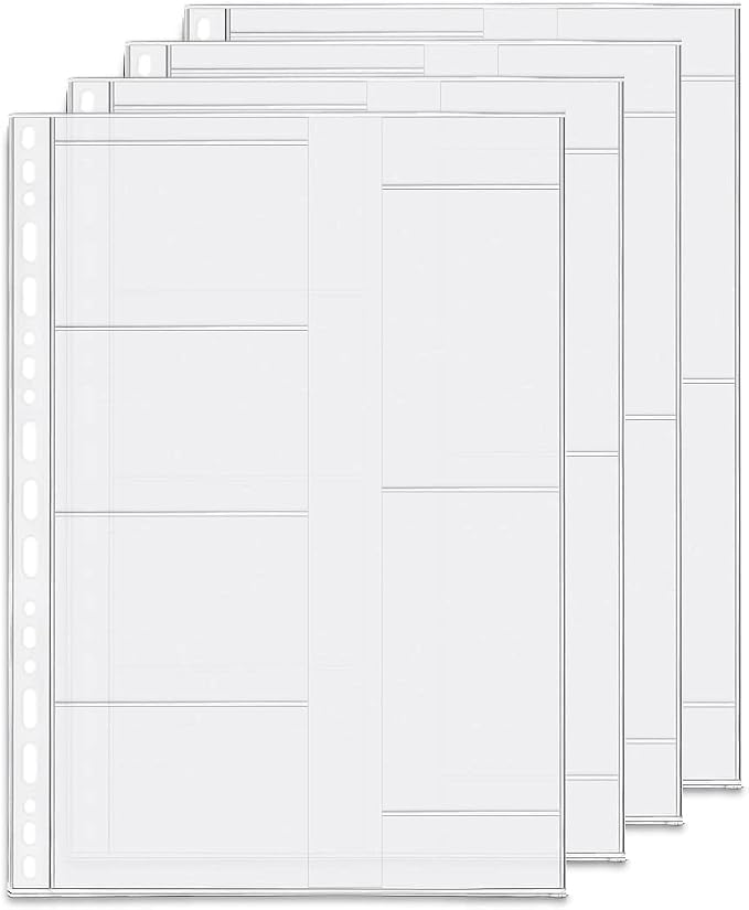 4 Pack B5 Binder Name Card Organizer by Zelten