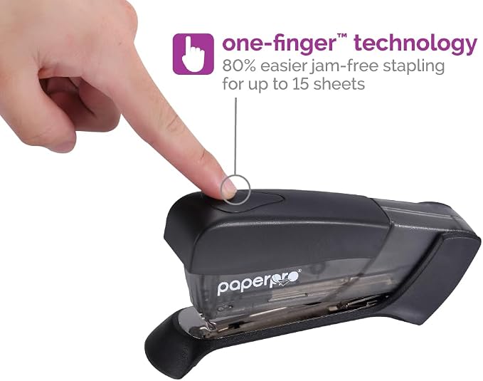 PaperPro Compact Classic Desktop Stapler, 15 Sheet Capacity, No Effort - Image 2