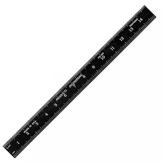 PEC Tools 150mm Metal Ruler, Stainless Steel by PECTools
