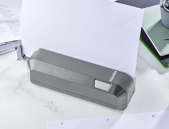 Bostitch Office Electric 3-Hole Punch, Dual Paper Loading, Heavy Duty, Jam-Free - Image 6