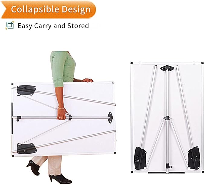 VIZ-PRO Whiteboard Easel, 36 x 24 Inches, Portable Dry Erase Board Height - Image 4