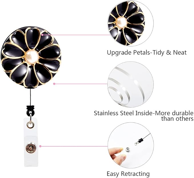 Retractable Badge Holder, ID Badge Reel - Image 5