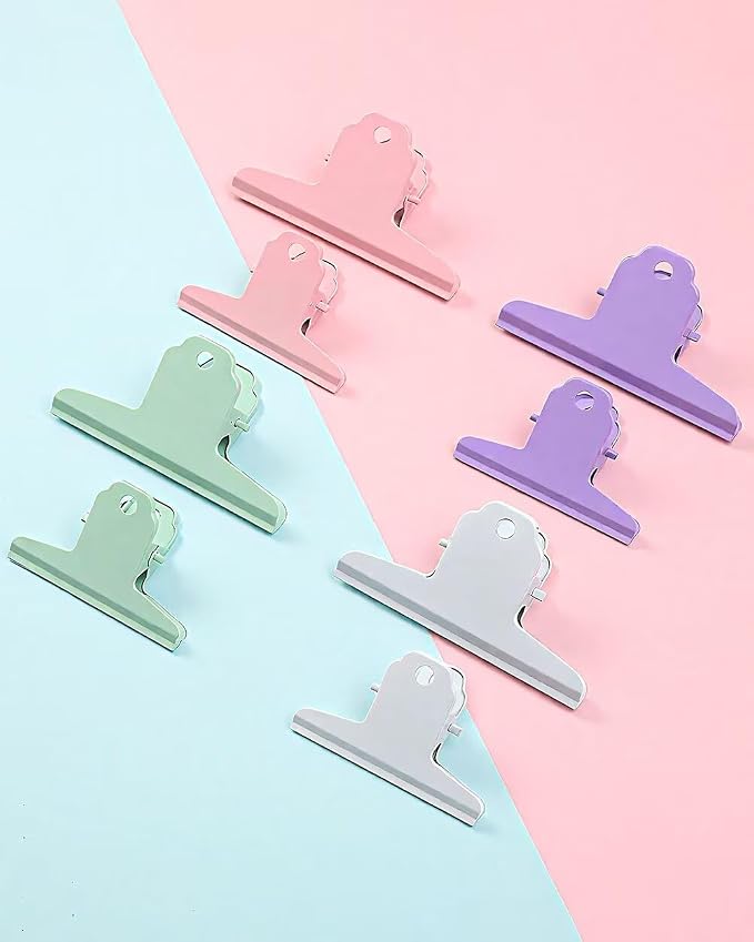 2PCS Extra Large Binder Clips Metal Bulldog Clips Large Paper Clamps Holder - Image 8