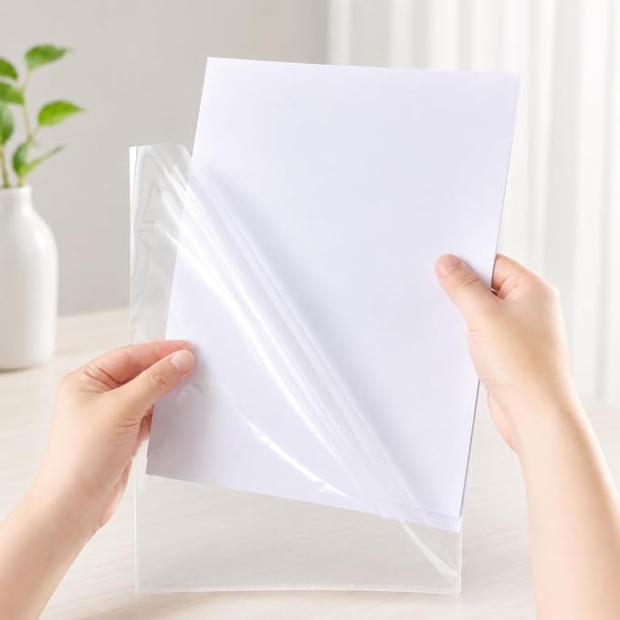 20 Pack Thick Clear Plastic Folders – Fits A4 & Letter Size Paper 8.5x11 Inch - Image 6