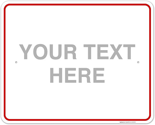 Custom Sign, Personalized Metal Signs, Customize by SigoSigns