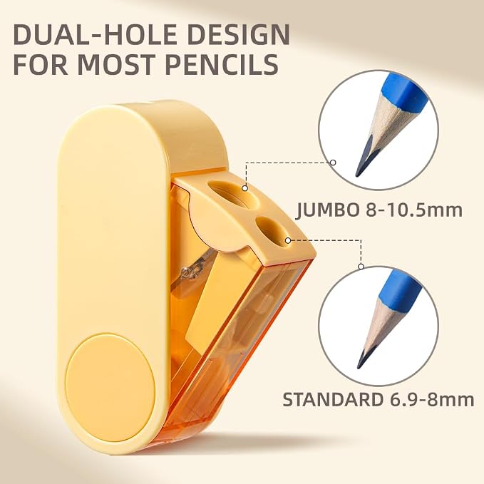 Dual-Hole Pencil Sharpener 4 Pack - Image 2