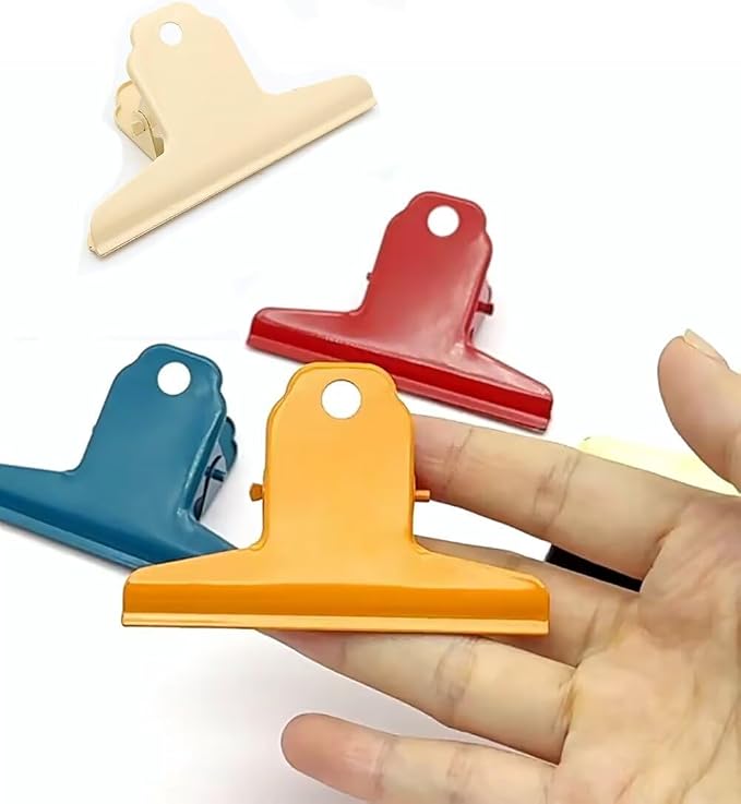2PCS Extra Large Binder Clips Metal Bulldog Clip Large Paper Clamp Holder - Image 5