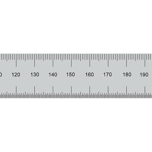 PEC Tools 12"/300mm Rigid Metal Ruler, High-Quality Machinist Ruler, Satin - Image 3