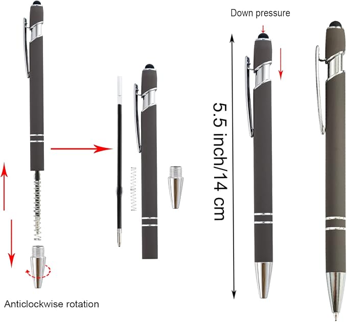 PASISIBICK 3.86 in Black Ink Refills - Image 4