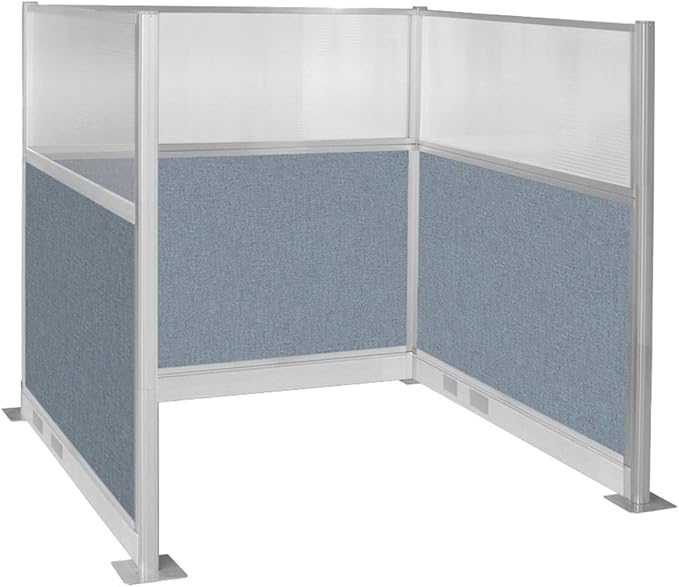 Versare Pre-Configured Hush Panel Electric Cubicle | Workstation Divider Walls | Cubicle Privacy Panels | Office Partition Walls-DeskLoop Office