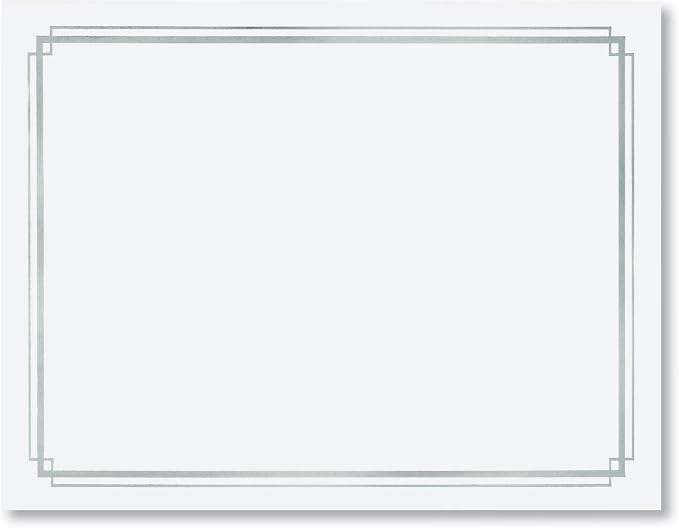 PaperDirect Silver Foil Elegance Border Specialty Certificates, 38lb White Paper - Image 2