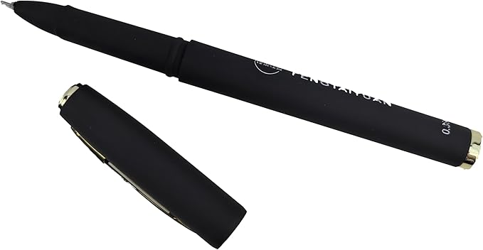 Fengtaiyuan Gel Ink Roller Ball Pens, Black Ink, Ultra Fine 0.38mm, Comfortable Grip, Easy Hold, Writting Pens, Smooth, 18 Count (Black-0.38mm-038P18SS)-DeskLoop Office