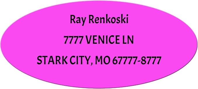 Made in USA Custom Return Address Stickers Labels Customized Mailing Label by HOOKAH+SUN