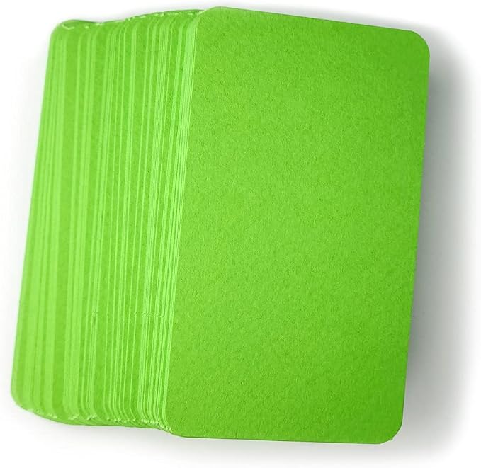 PPAPPAPPIYO 3.5x2 rounded corner index cards180gsm Thick Cardstock, Blank - Image 5