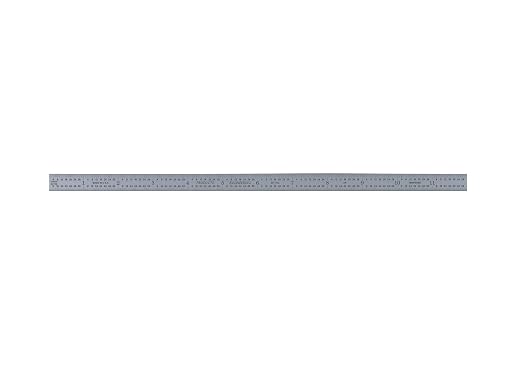 PEC Tools Steel Rule, 12 Inch, 4R Satin Chrome Finish, Made in USA - Image 3