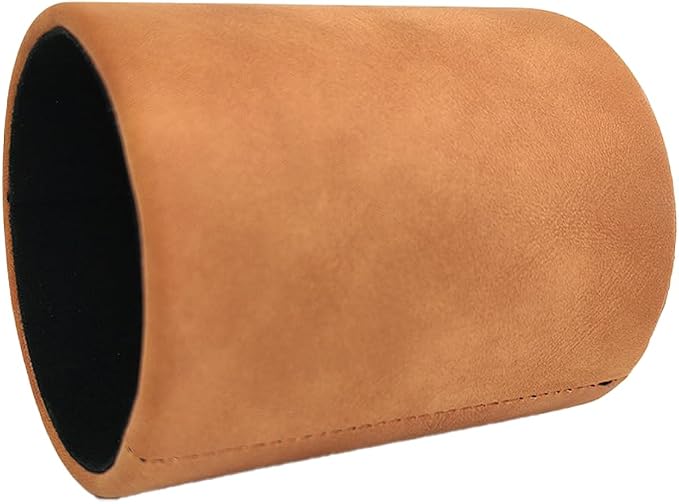 Leather Pen Holder, Light Brown Pencil Holder, Desktop Elegant Pen Holder - Image 7