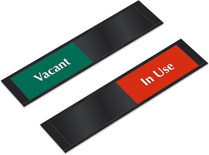 SmartSign Privacy Signs Vacant In Use Slider Door Sign - Image 2