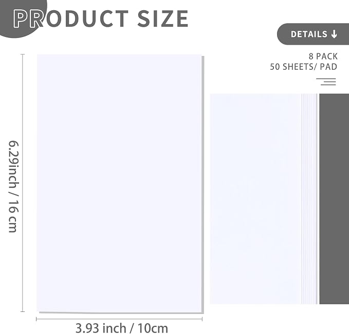 QiCheng Note Pads Memo Pads Small Notepad 50 Sheets 4X6 note pad Scratch Pads - Image 4