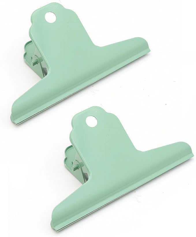2PCS Extra Large Binder Clips Metal Bulldog Clips Large Paper Clamps Holder by SEEKRARE