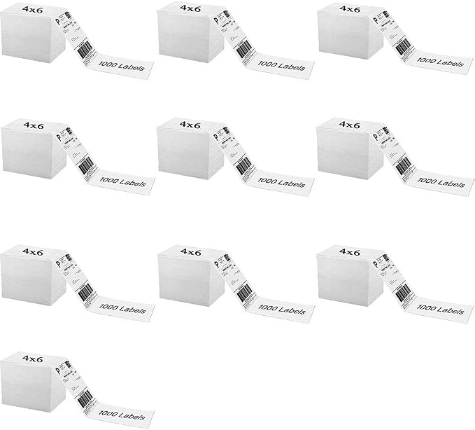 Immuson Fanfold 4 x 6 Direct Thermal Shipping Labels by Immuson